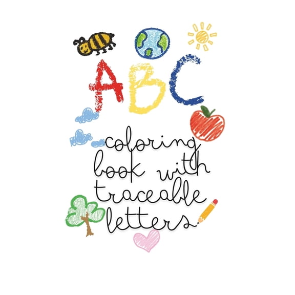 ABC Coloring Book with Traceable Letters, (Paperback)