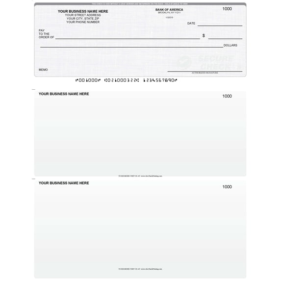 ABC Computer Checks – Top Format, Gray Linen, 250 Sheets, 1 Check per ...