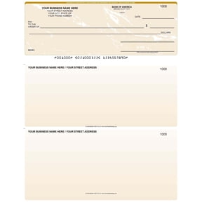 ABC Computer Checks – Top Format, Marble Gold, 500 Sheets, 1 Check per Sheet, 8.5 x 11, Compatible with QuickBooks