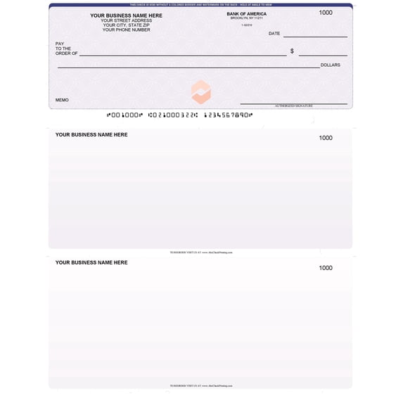 Abc Check Printing Computer Checks, Compatible with QuickBooks, Chain ...