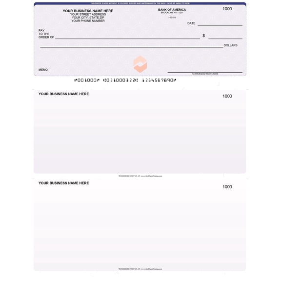 Abc Check Printing Computer Checks, Compatible with QuickBooks, Chain Blue, 500 Sheets