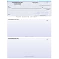 thumbnail image 1 of ABC Computer Voucher Checks, Standard Business Format, Top Check Style, Compatible with QuickBooks, Blue Linen (250 Sheets), 1 of 3