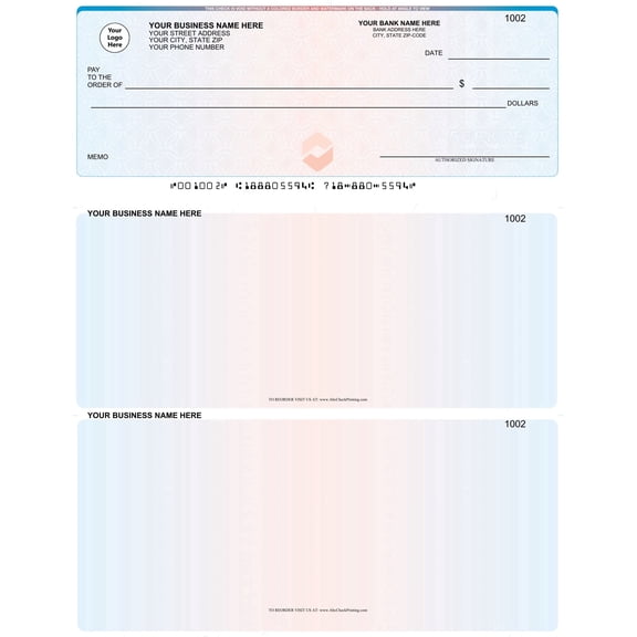 ABC Computer Voucher Checks Compatible w/QuickBooks Check on Top, Prismatic (250)