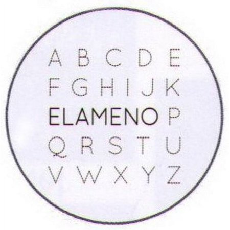 ABC Elameno Alphabet Button SB4572