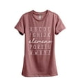 thumbnail image 1 of ABC Elemeno Women's Fashion Relaxed T-Shirt Tee Heather Rouge X-Large, 1 of 3