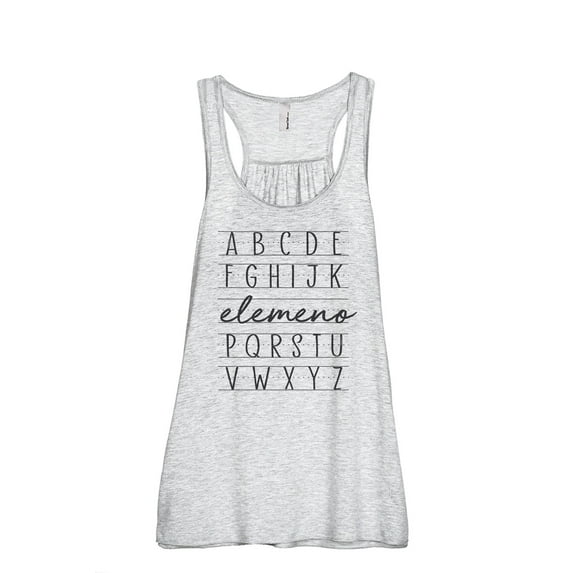 ABC Elemeno Women's Fashion Sleeveless Flowy Racerback Workout Yoga Tank Top Sport Grey 2X-Large
