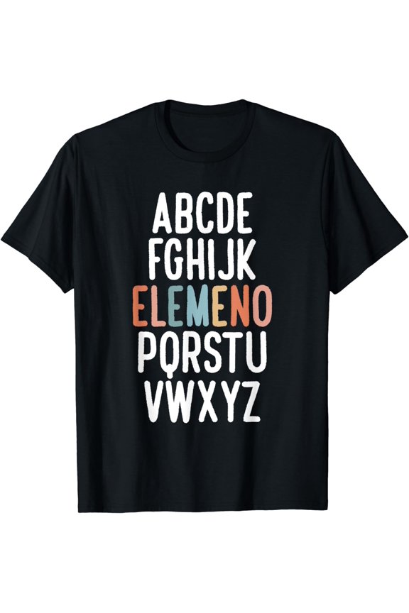 ABC Elementary School Alphabet Elemeno Teacher T-Shirt