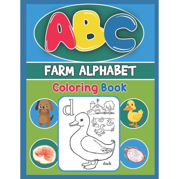 Abc Col ABC Farm Alphabet Coloring Book: ABC Farm Alphabet Activity Coloring ...