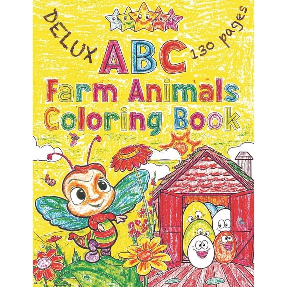 ABC Farm Animals & Poems Coloring Book: Learn the Alphabet with ...