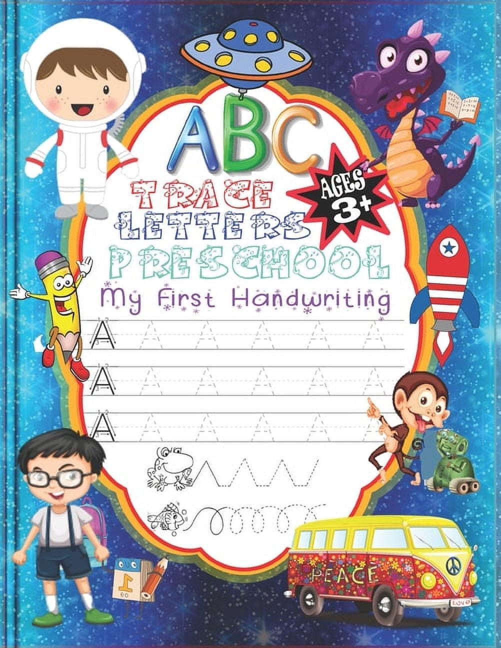 ABC My First Handwriting Trace Letters Preschool: Alphabet Practice ...