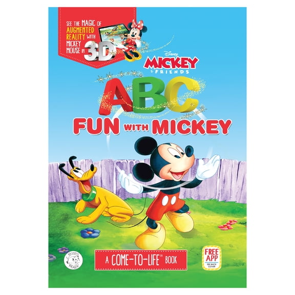 Pre-Owned ABC Fun with Mickey - Augmented Reality - Come-to-Life Learning with Disney's Mickey Mouse - Educational (Board Book)