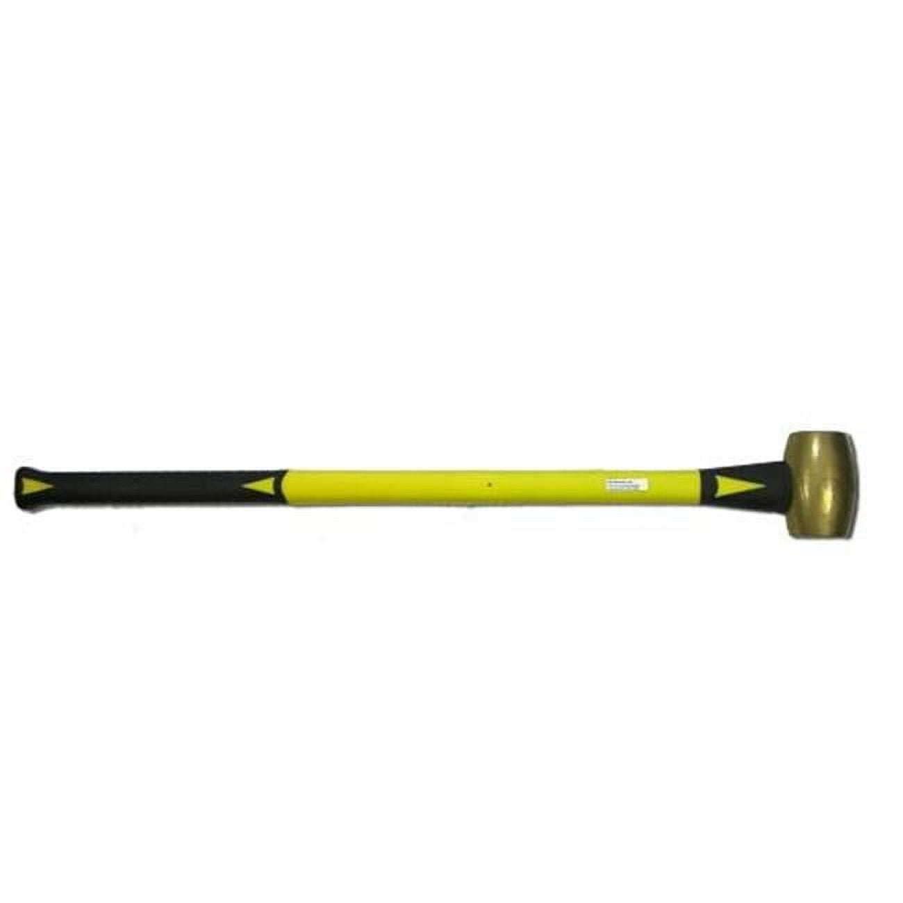 Heavy Duty 8 lb Brass Sledge Hammer with Ergonomic Fiberglass Handle