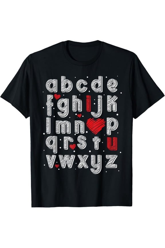 ABC I Love You Alphabet School T-Shirt