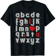 ABC I Love You Alphabet School T-Shirt