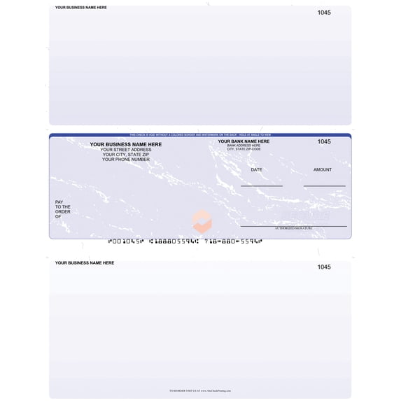 ABC Laser Business Checks – Checks In the Middle, Marble Gold - 100 ...
