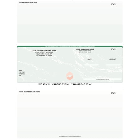 ABC Laser Business Checks – Checks In the Middle, Marble Gold - 100