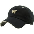 thumbnail image 1 of ABC Letter Initial Embroidery Adjustable Dad Hat Cotton Baseball Cap, 1 of 6