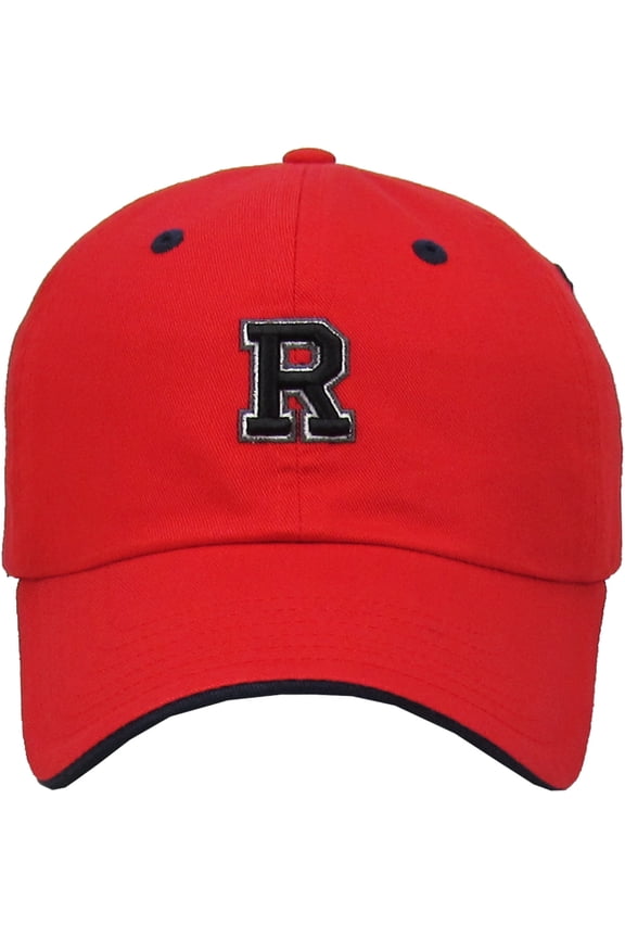 ABC Letter Initial Embroidery Adjustable Dad Hat Cotton Baseball Cap