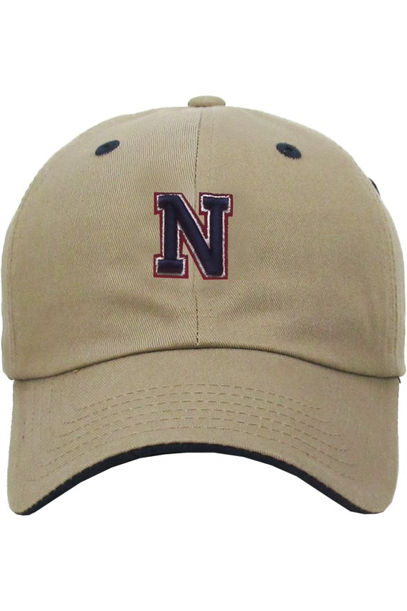 ABC Letter Initial Embroidery Adjustable Dad Hat Cotton Baseball Cap