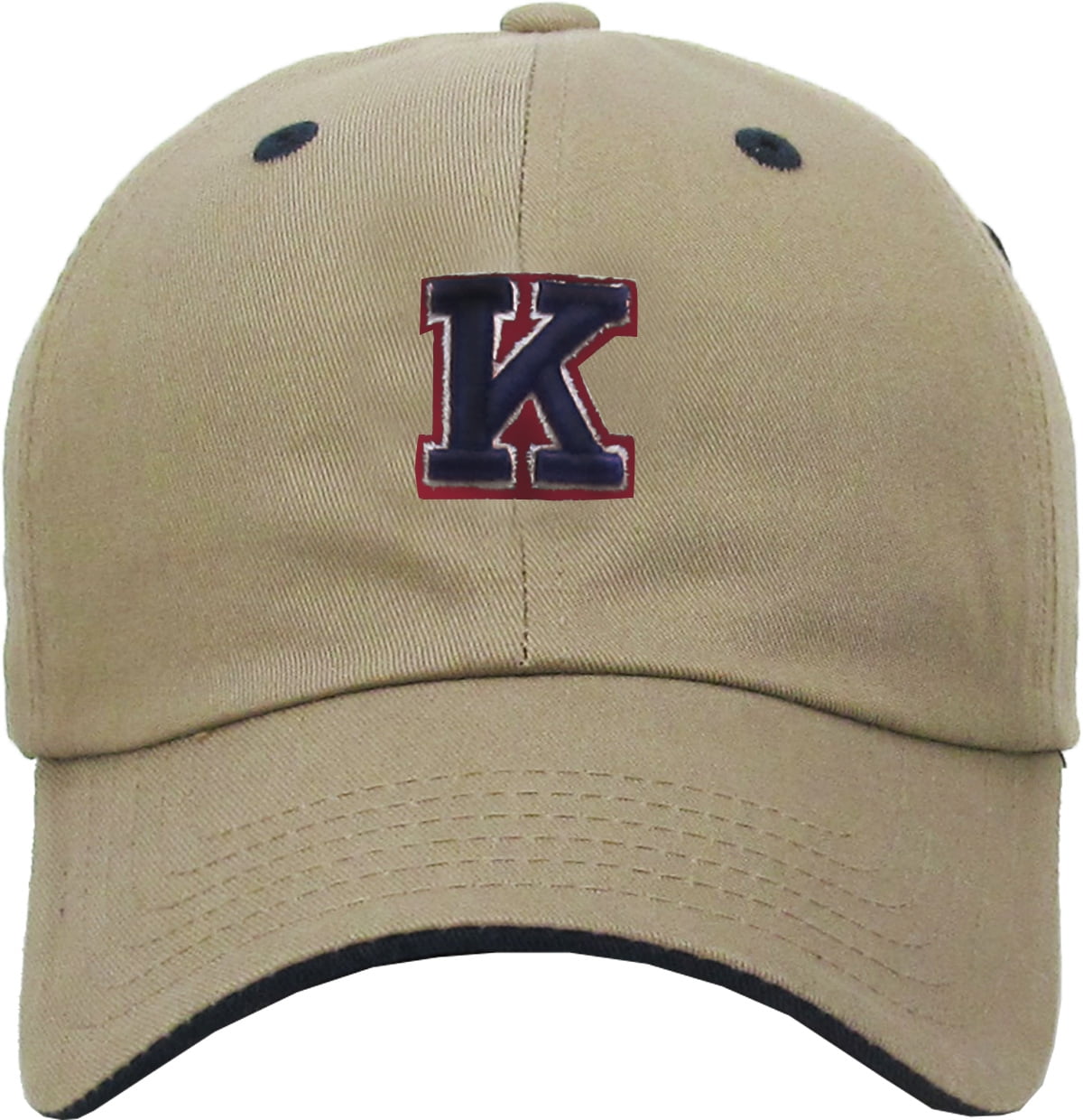 ABC Letter Initial Embroidery Adjustable Dad Hat Cotton  display picture 1