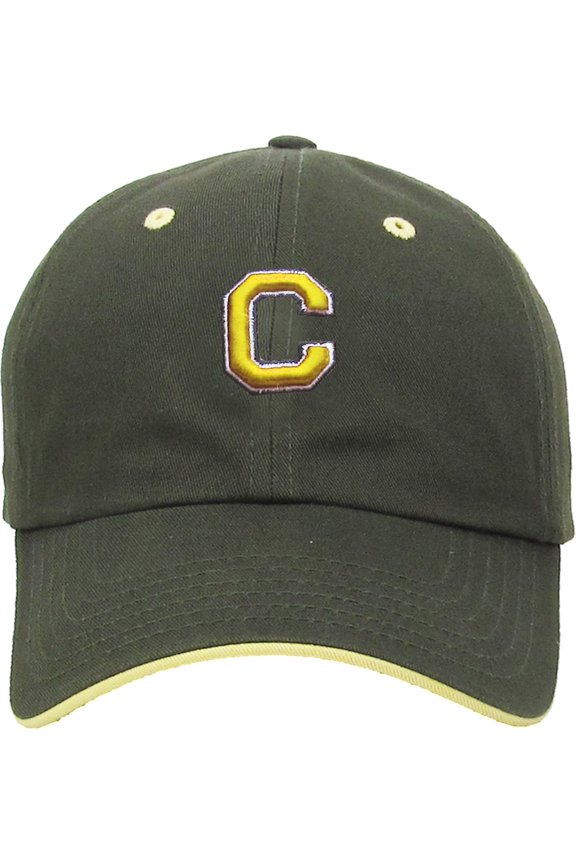 ABC Letter Initial Embroidery Adjustable Dad Hat Cotton Baseball Cap