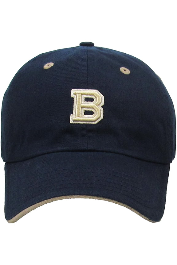 ABC Letter Initial Embroidery Adjustable Dad Hat Cotton Baseball Cap