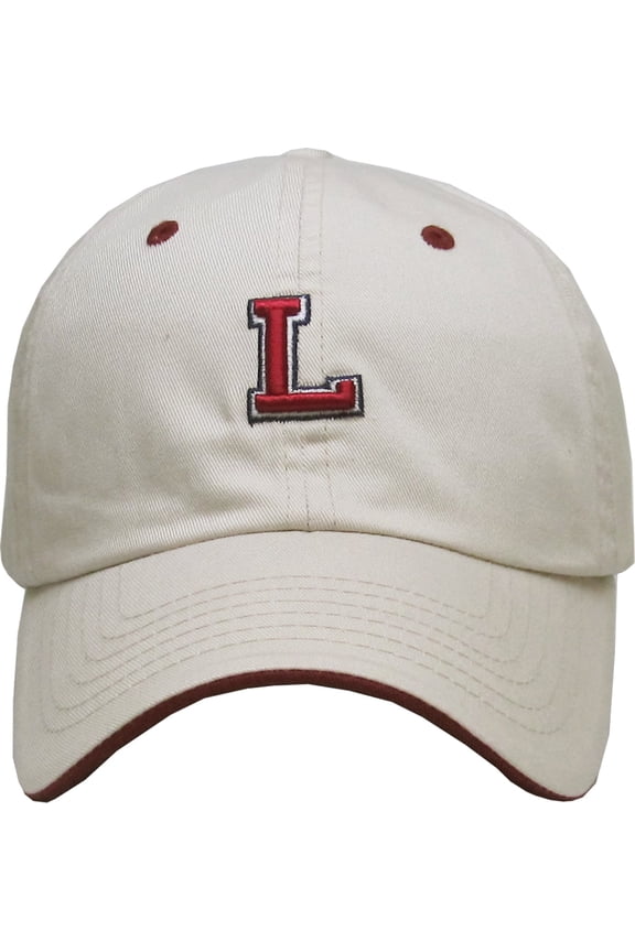 ABC Letter Initial Embroidery Adjustable Dad Hat Cotton Baseball Cap