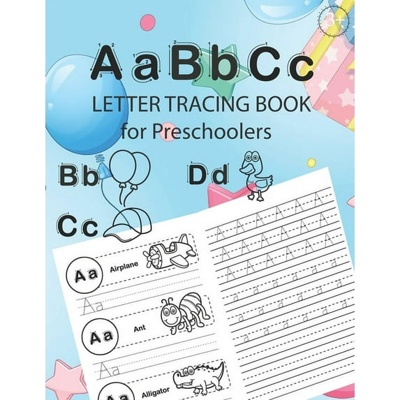 ABC Letter Tracing Book for Preschoolers: Alphabet Tracing Workbook for Preschoolers / Pre K and Kindergarten Letter Tracing Book ages 3-5 / Letter Tracing for Preschoolers 100 pages (52 pages letter