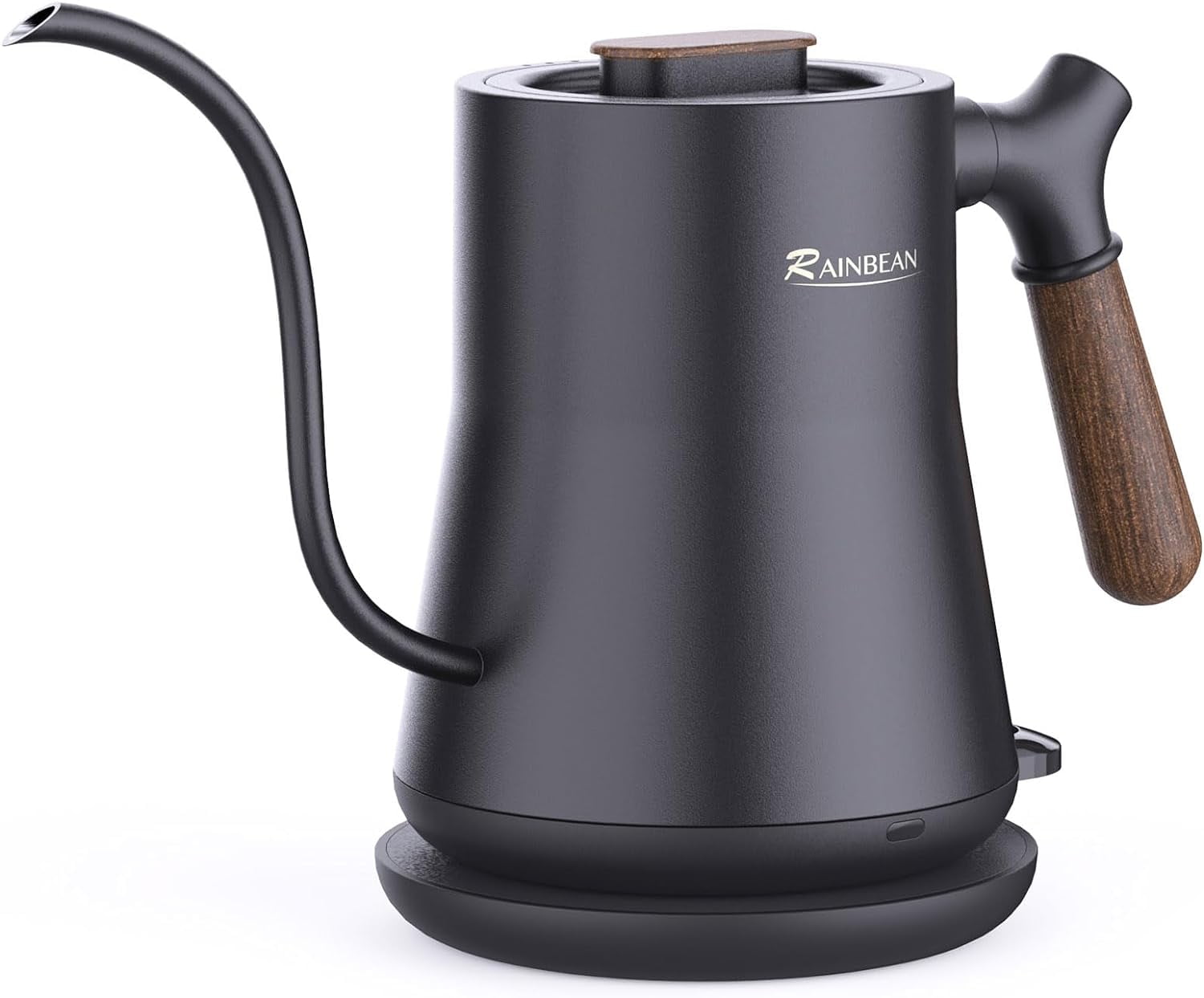 ABC Matte Black Gooseneck Electric Kettle Rapid Heating, Precision Pour Over Coffee & Tea