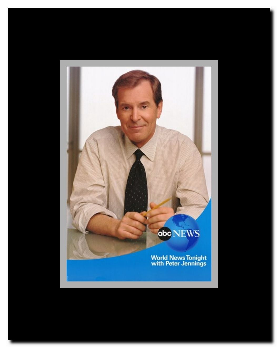 ABC News with Peter Jennings Framed Movie Poster