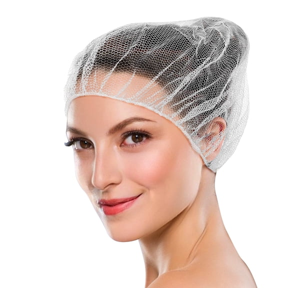 ABC PACK & SUPPLY Disposable Nylon 21" Hairnets for Food Service, White 1000 Pack