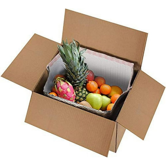 ABC Pack of 10 Thermal Box Liners 11 x 8.5 x 5.5. Metalized Box Liners 11 x 8 1/2 x 5 1/2. Foil Insulated Box Liners with Gusseted Bottom. Shipping Bags for Mailing, Shipping, Packing, Moving.