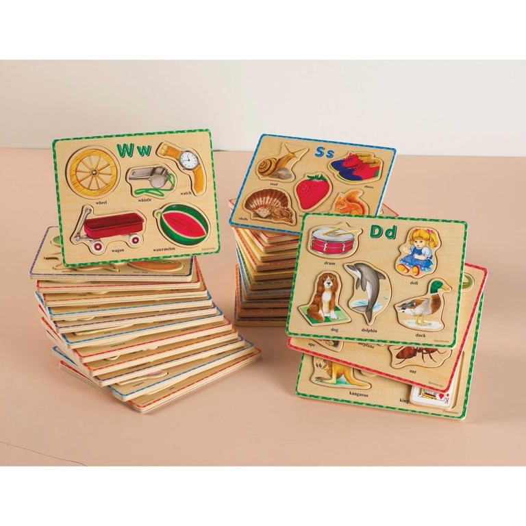 School Specialty ABC Puzzles, 8-1/2 x 6-3/4 Inches, Set of 26