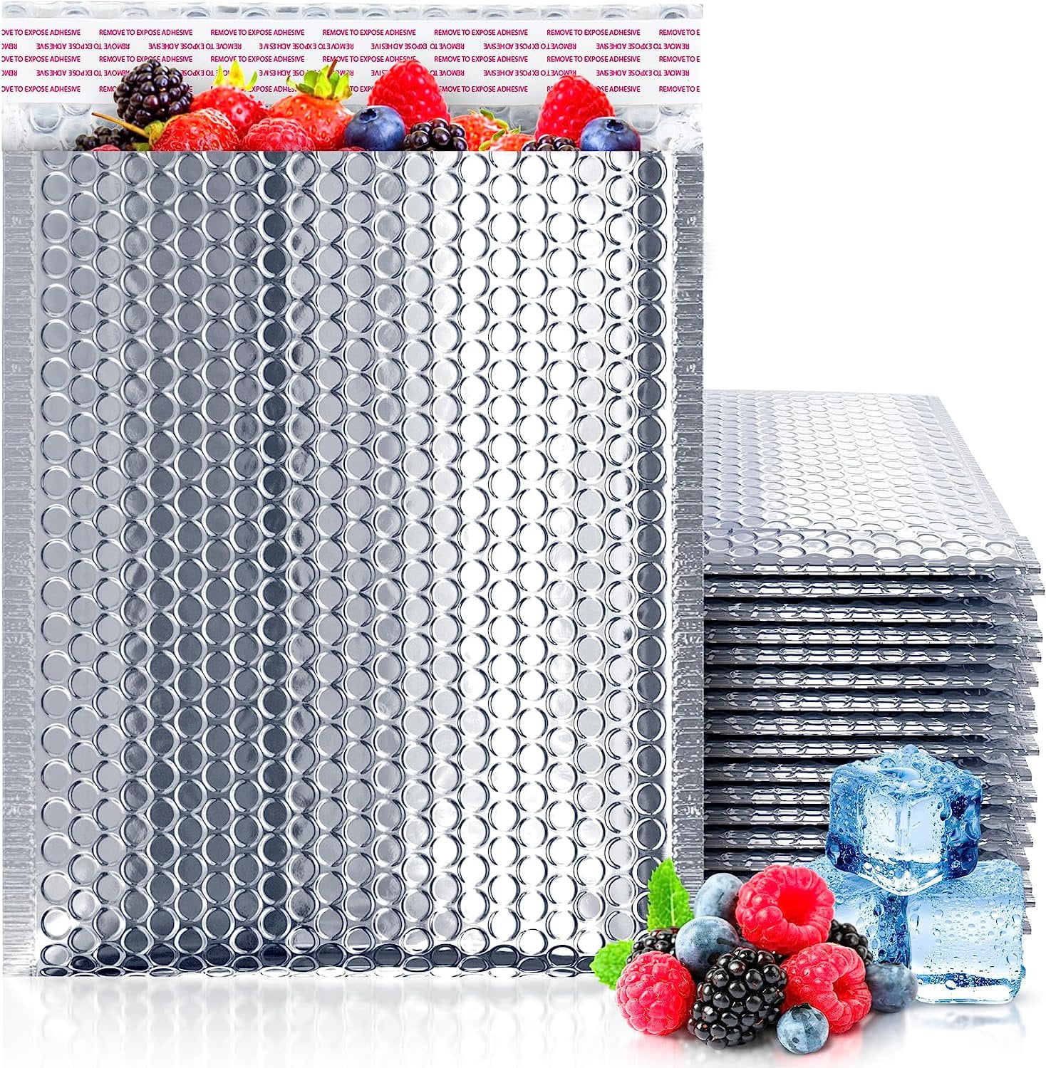 ABC Thermal Bubble Mailers 11 x 15 Inch Size. Pack of 10 Metallic