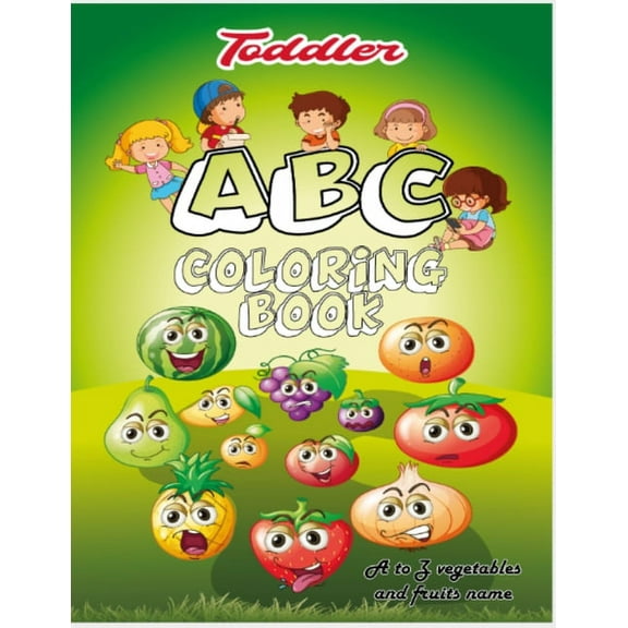 ABC coloring book : 2020 high-quality black&white Alphabet coloring book for kids ages 2-4. Toddler ABC coloring book (Paperback)