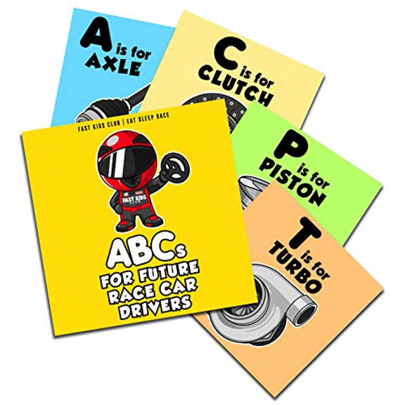 Pre-Owned ABC's For Future Race Car Drivers Alphabet Book (Baby Book, Children's Book, Toddler Book), 9780692199015, 0692199012, Paperback,