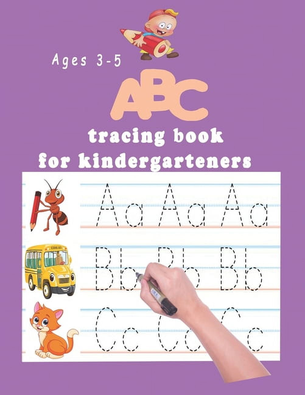 Letter Tracing Book for Kids: Kids-friendly Background Cover Alphabet  English Letter Tracing Activity Book for Preschoolers and Toddlers ages 3-5  (Paperback)