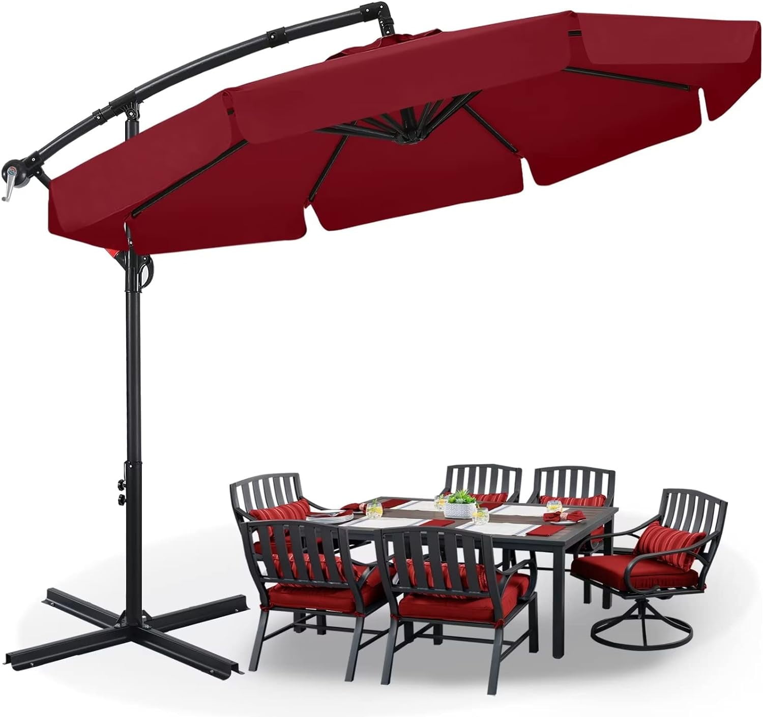castlecreek cantilever patio umbrella base CASTLECREEK Bronze Patio Umbrella Base