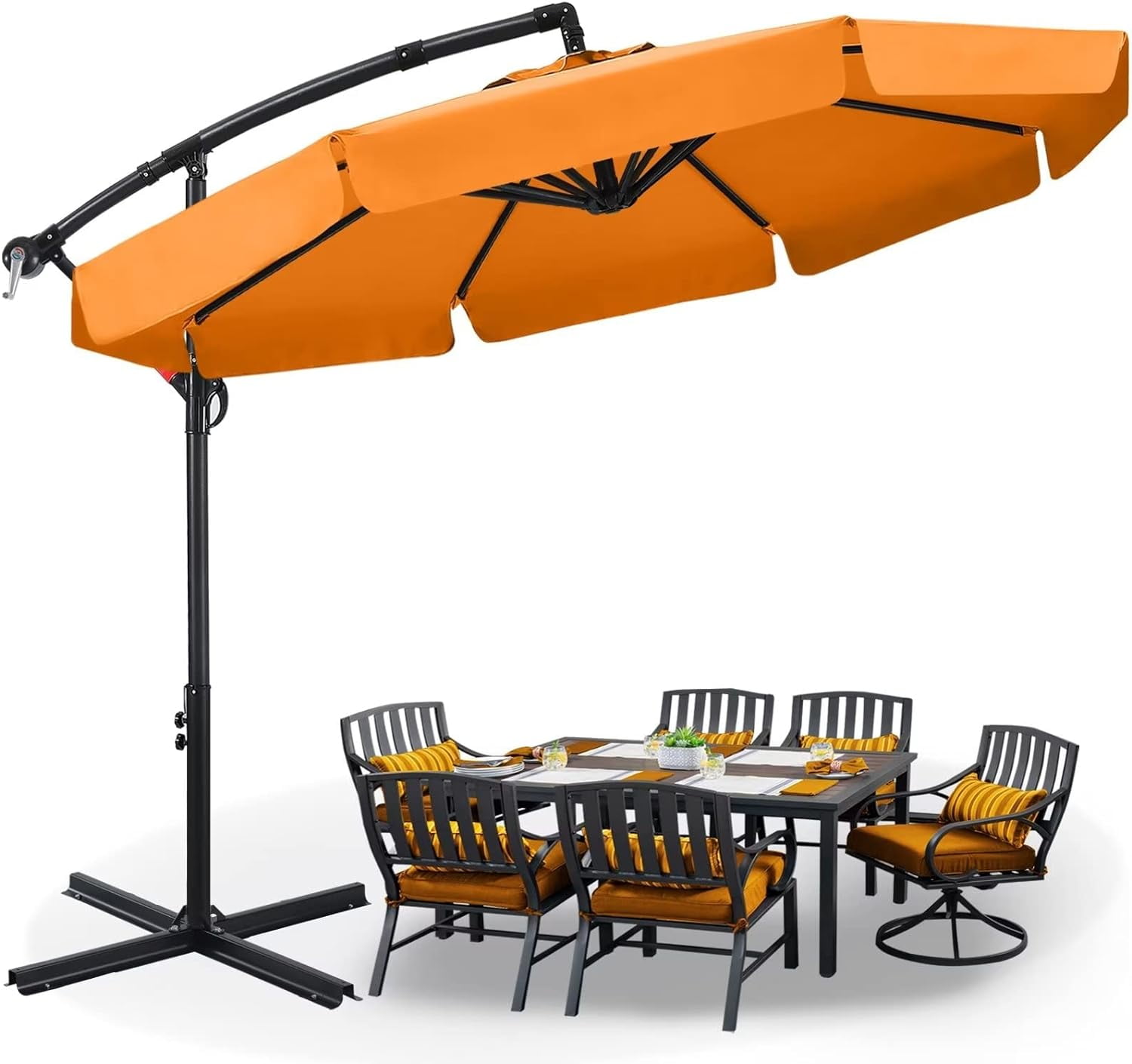 ABCCANOPY 10 FT Cantilever Patio Umbrella for Outdoor, Pool, Beach ...