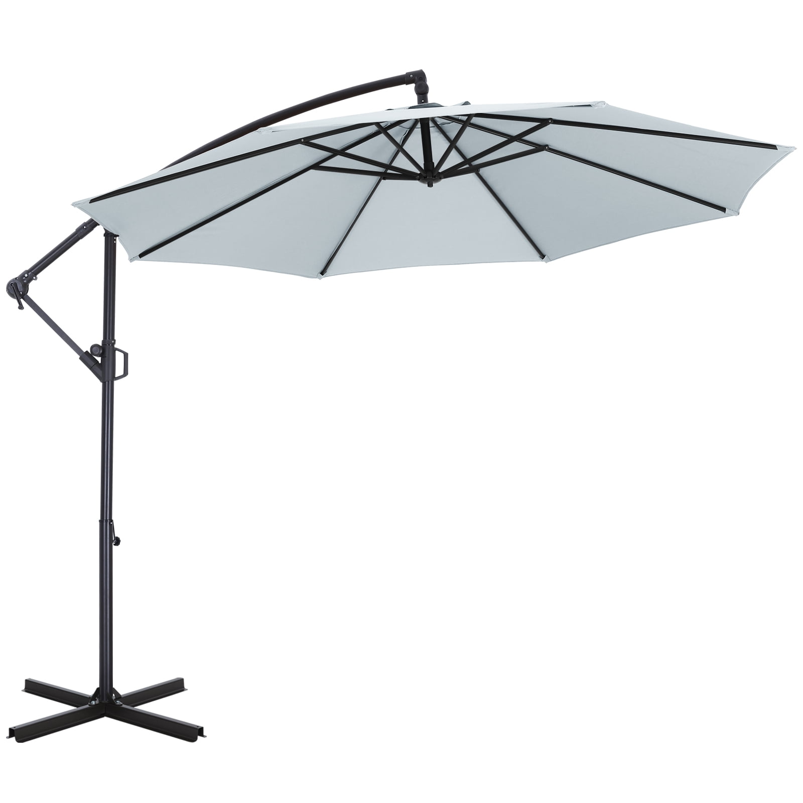 Ombrellone da giardino a sbalzo in alluminio Sky 4 - 3 x 4 m - Grigio