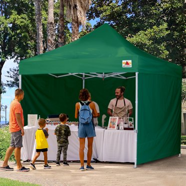 ABCCANOPY Pop Up Canopy Tent - 10x10 Foot Outdoor Portable Shade With UPF 50+ Protection | Includes 4 Sandbags