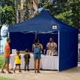 thumbnail image 1 of ABCCANOPY 10 ft x 10 ft Metal Pop-Up Commercial Canopy Tent with walls, Navy Blue, 1 of 8