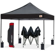 ABCCANOPY 10' x 10' Black Outdoor Commercial Instant Shelter Metal Patio Pop-Up Canopy