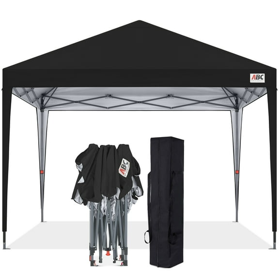 ABCCANOPY 10' x 10' Black Outdoor Pop up Canopy Tent Camping Sun Shelter-Series