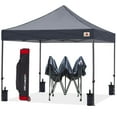 thumbnail image 1 of ABCCANOPY 10' x 10' Dark Gray Outdoor Commercial Instant Shelter Metal Patio Pop-Up Canopy, 1 of 9