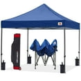 thumbnail image 1 of ABCCANOPY 10' x 10' Navy Blue Outdoor Commercial Instant Shelter Metal Patio Pop-Up Canopy, 1 of 8