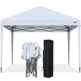 thumbnail image 1 of ABCCANOPY 10' x 10' White Outdoor Pop up Canopy Tent Camping Sun Shelter-Series, 1 of 7