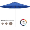thumbnail image 1 of ABCCANOPY 10ft Outdoor Market Hand Push Patio Umbrella,12+Colors, Blue, 1 of 8