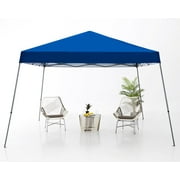 ABCCANOPY 10ft x 10ft Base/8ft x 8ft Top Outdoor Pop Up Slanted Leg Canopy Tent,Blue