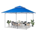 thumbnail image 1 of ABCCANOPY 13 ft x13 ft Outdoor Gazebo Pop up Sun Shade Canopy Tent, Blue, 1 of 9